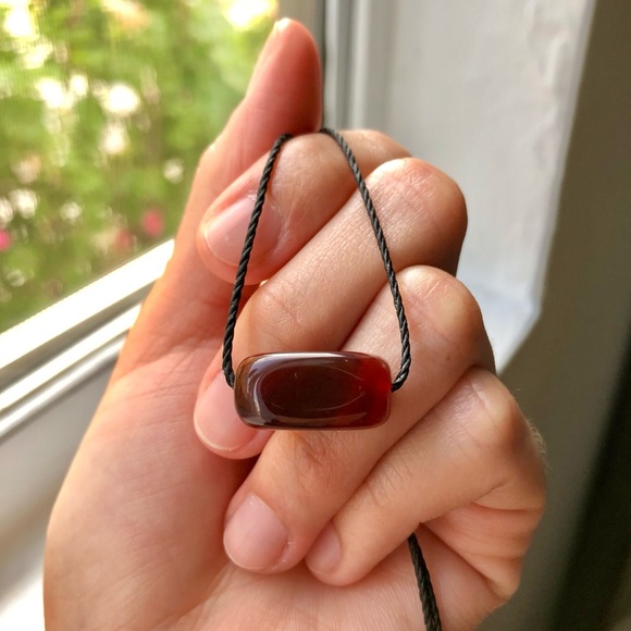 Blood Carnelian ❤️ Pendant Necklace/Choker - Picture 3 of 4